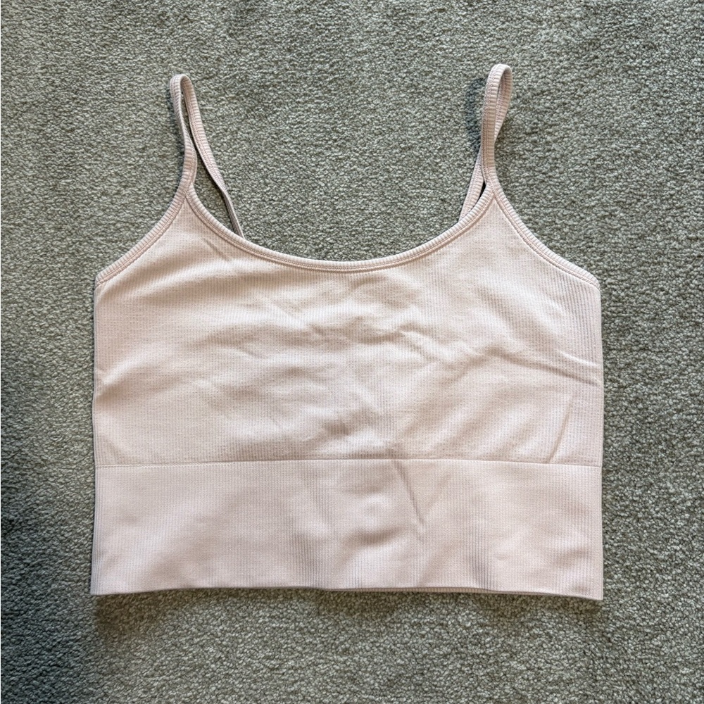 Athleta Aurora Cami Ribbed Crop Tank Top